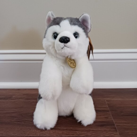 Aurora Miyoni Tots Sitting Pretty Siberian Husky Puppy 10" Plush - Picture 2 of 5